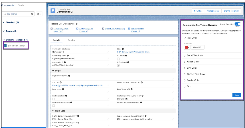 Community 3 Details Across Multiple Community Site Records