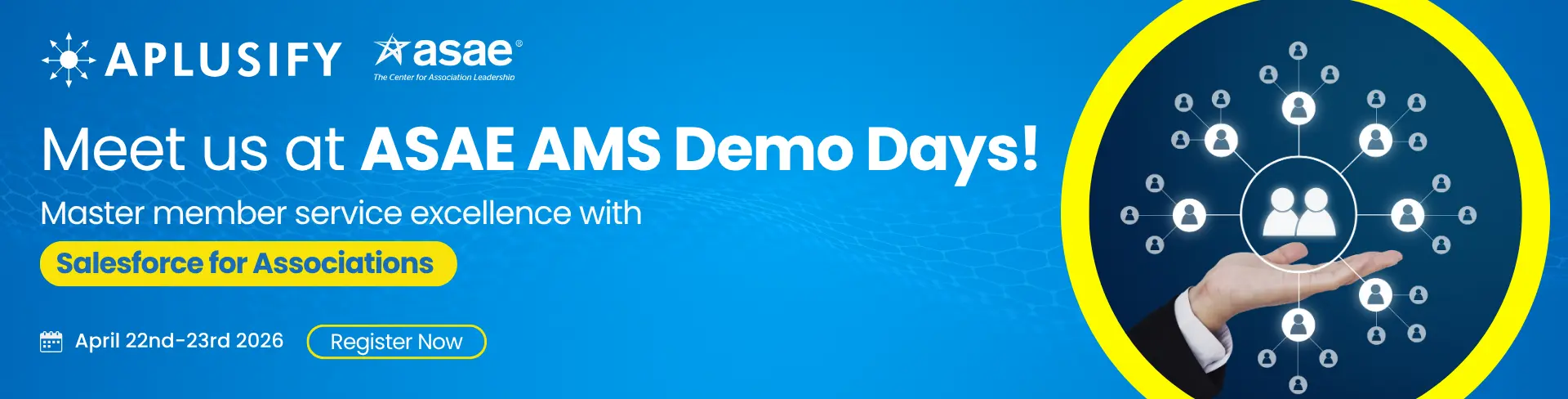 ASAE AMS Demo Days: See Aplusify in Action Hover Image